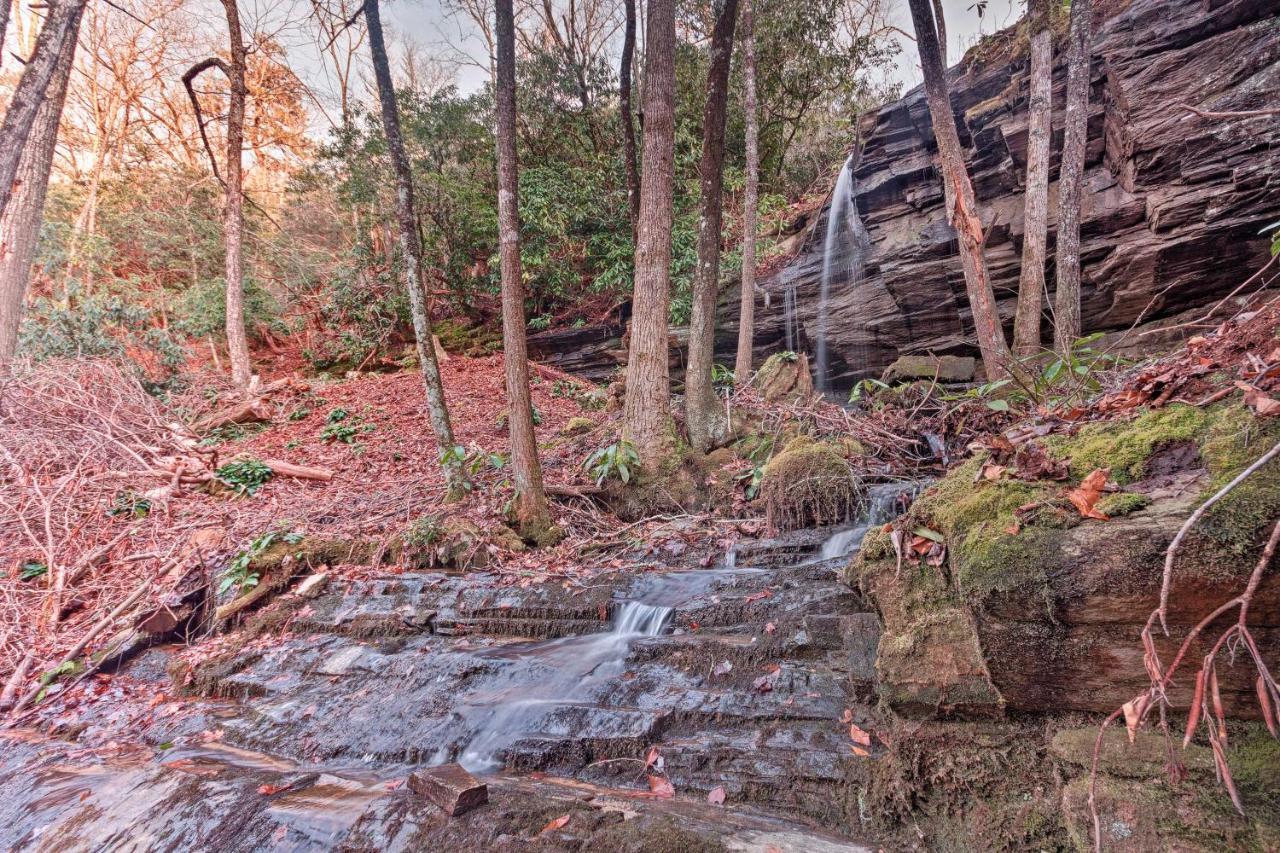 Hilltop Cabin On 5 Acres With Hot Tub And Waterfall! Bryson City Exteriör bild